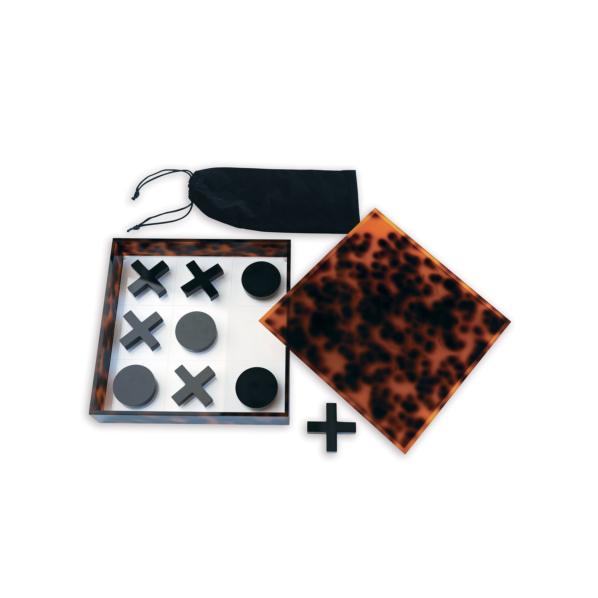 2 Player Acrylic Tic Tac Toe, Tortoise