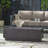 40" Outdoor Rectangular Iron Propane Fire Pit