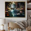 Impression sur toile encadrée, "Brown Canal"-1152192132-1152190962