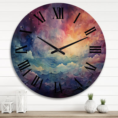 Horloge murale en bois massif Roesch