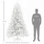 7.5ft Tall Artificial White Christmas Tree-1130965047
