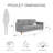 Moon 73.5" Upholstered Sofa with Curved Back-100681511