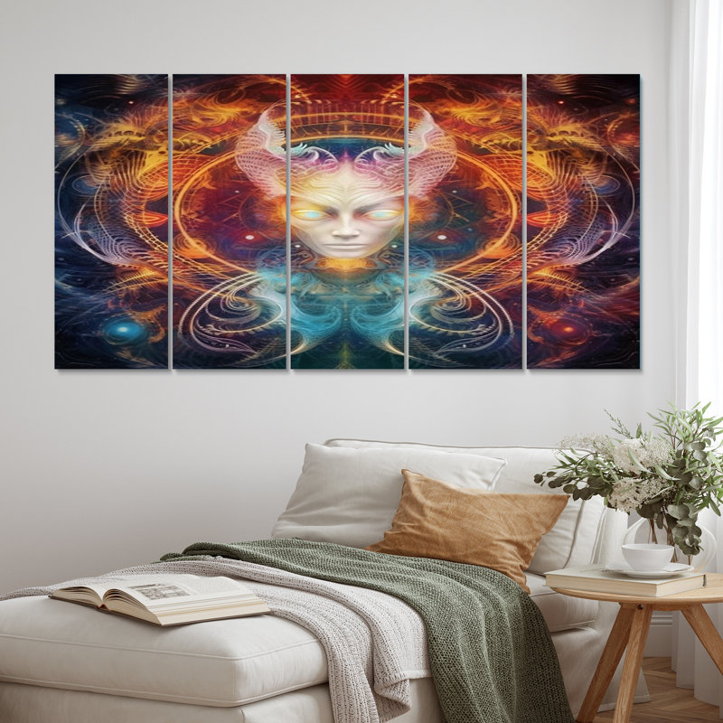 Bringing Light To The Darkness - Romantic Canvas Print - 5 Equal Panels