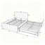 Lit double tapissier pleine grandeur à rayures verticales avec dossier haut rembourré, lit gigogne caché simple ou double pour chambre à coucher et chambre d'amis, chenille-1766211855-1766211849