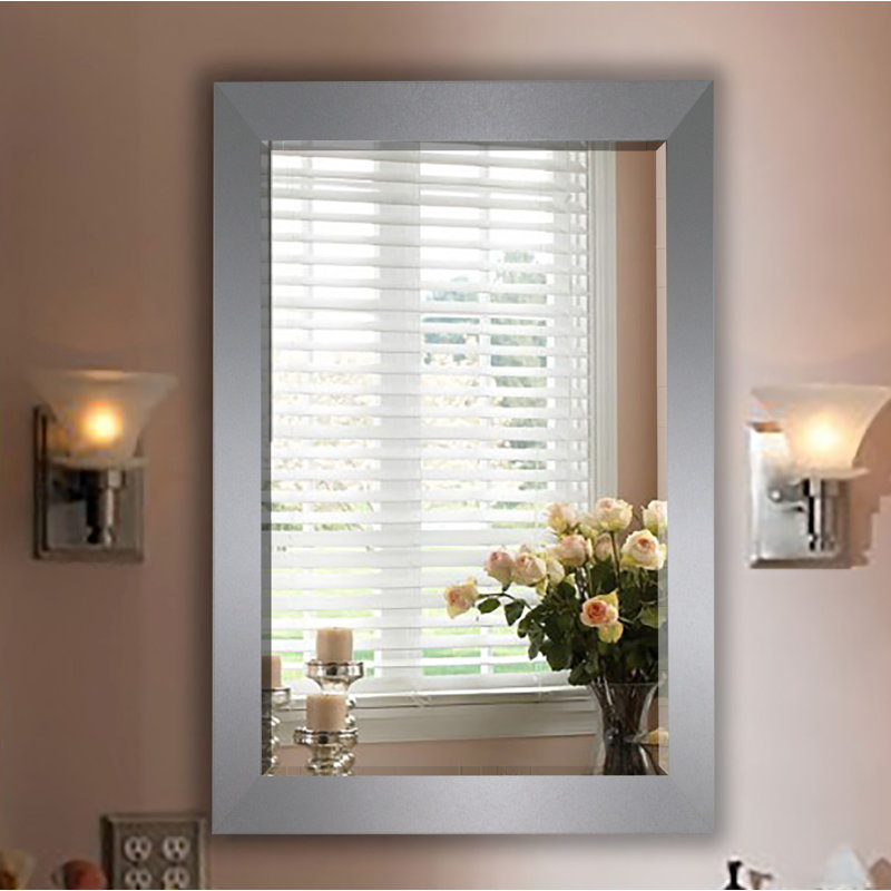 Versal Wood Flat Mirror, 35.5" H x 29.5" W