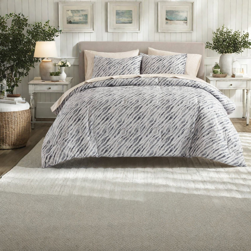 Ensemble de literie moderne de 5 pièces pour lit simple XL, ensemble de couette et drap-housse en polyester pour la maison