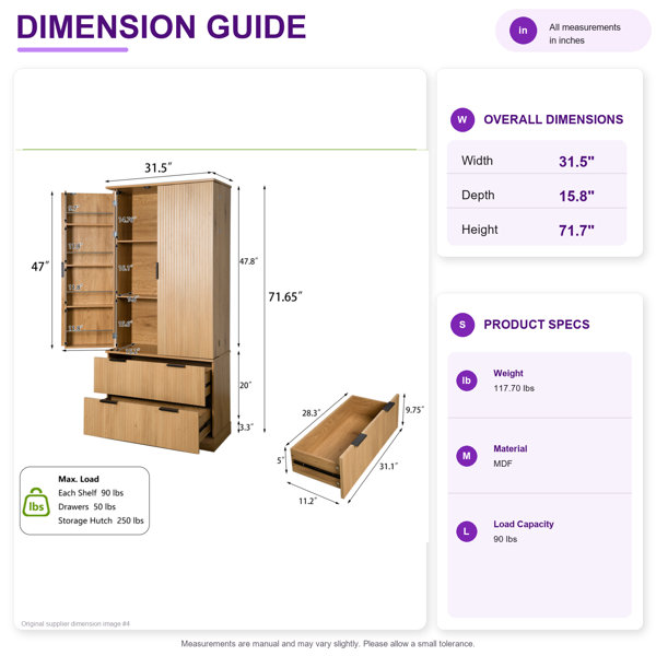 Dimensions du produit