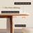 Vintage rectangular ash wood dining table-1284082597