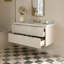 Meuble-lavabo mural simple 49 po avec comptoir en marbre blanc de Carrare Mullin-1785971464-1785971461