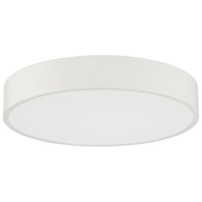 Edgeless Round Acrylic Dimmable LED Flush Mount Light With Color Temperature Switch: 2700K, 3000K, 3500K, 4000K, and 5000K