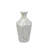 Decorative Paper Powder Vase With Tapered Design And White Floral Capiz Shell Motif-1083737816