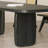 Black Rectangular Solid wood Butterfly Leaf  Dining Table-1870798342