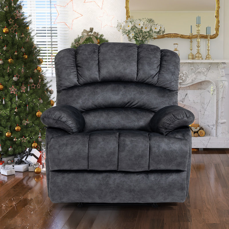 Ilkeston Mapoles 40"W Manual Recliner Chair, Gray