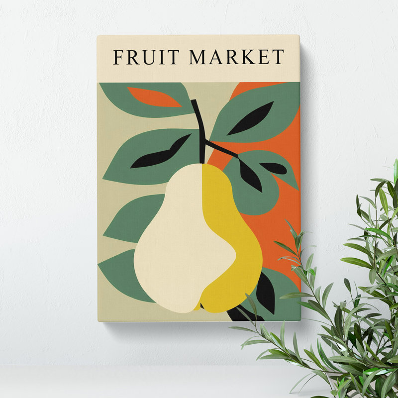 Pear Fruit Market Exhibition Vol.10 - Wrapped Canvas Print, 76cm H x 50cm W x 3cm D