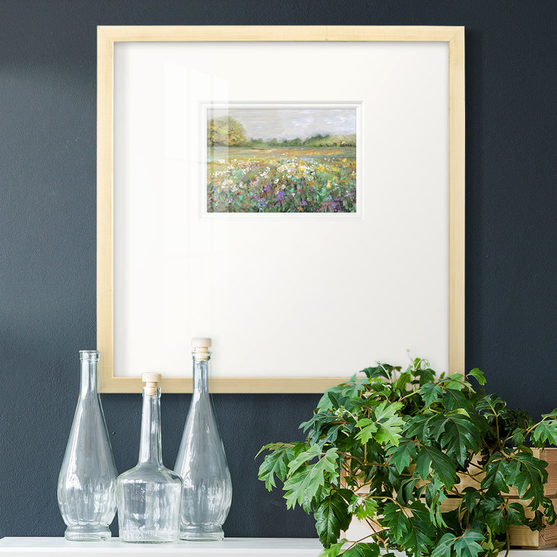 «Country Meadowpremium», reproduction encadrée, H 17 po x l 17 po x P 1,25 po, Brun