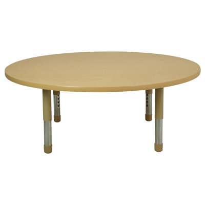 Round T-Mold Activity Table with Adjustable Tiny Tot Legs