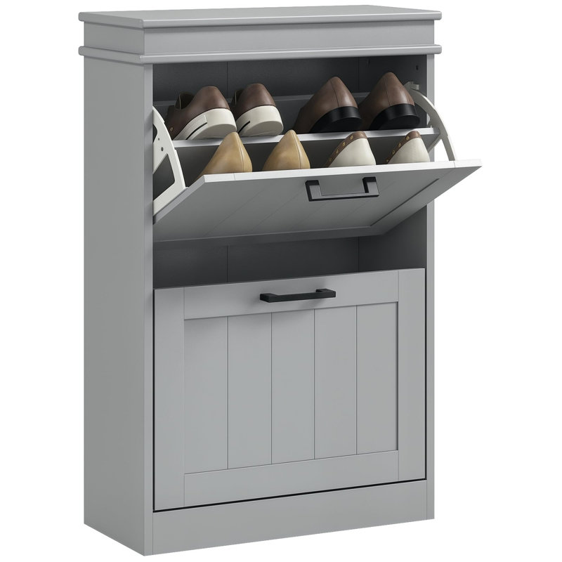 10 Pair Flip Down Shoe Storage