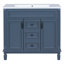 Ensemble de meuble-lavabo simple 35,9 po avec plateau Deborahh