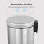 Kitchen Trash Can With Lid, 2 Pack 5 Litre/1.3 Gallon Stainless Steel Trash Can