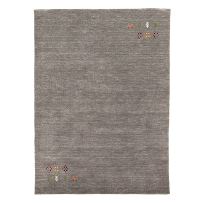 Kashkuli Gabbeh Grey Rug 4'0" x 5'8"