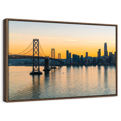 Golden Oakland Bay Bridge