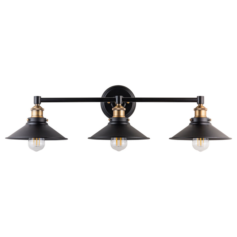 Balakrishna 2 - Light Dimmable Vanity Light, Antique Brass, 3 Lights