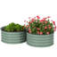 Ensemble de 2 lits surélevés en acier pour jardin-673405489