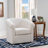Carmorn Upholstered 360-Swivel Barrel Armchair