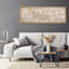 «Neutral Beige Brush», reproduction d'art sur toile encadrée minimaliste moderne pour salon ou bureau-115165366-115165364