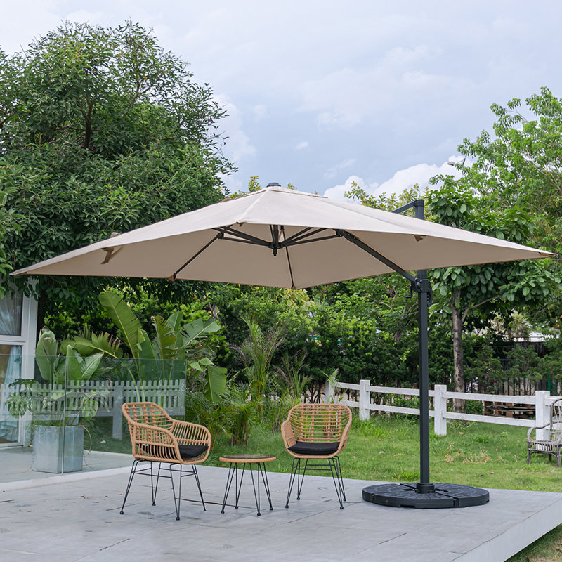 Aanyah 300cm Cantilever Parasol, Khaki