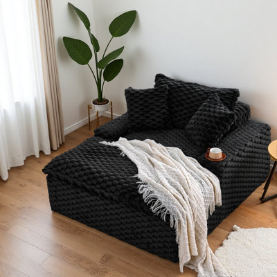 51 - Inch Comfort - Bearing Sofa: Two Pillows And One Backrest, Suitable For Multiple Scenarios In Bedrooms And Living Rooms