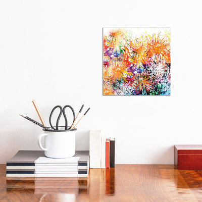 Sunny Chrysanthemums by Zaira Dzhaubaeva - Wrapped Canvas Gallery-Wrapped Canvas Giclée