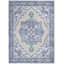 Tapis oriental bleu / ivoire Comptche-1730473885