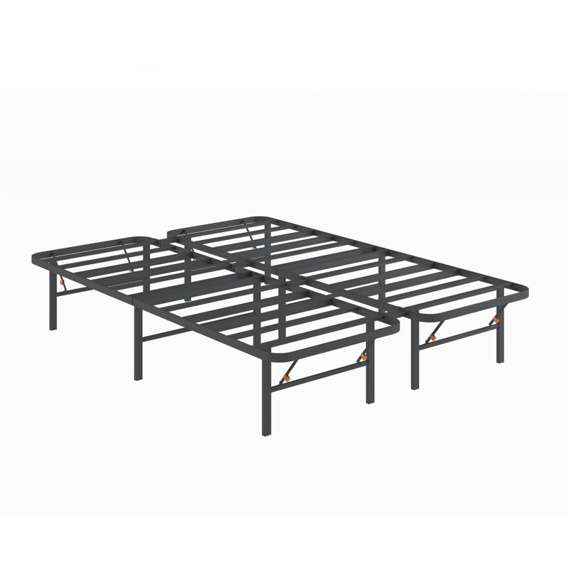Base de lit plateforme en acier avec rangement sous le lit 14 po Bedder, Très grand lit