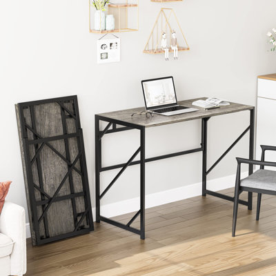 40” No Assembly Required Foldable Office Desk