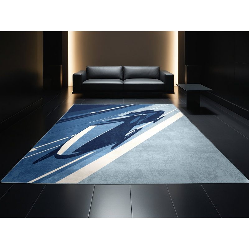 Tapis moderne et contemporain lavable à la machine Hubbard, 3 x 5