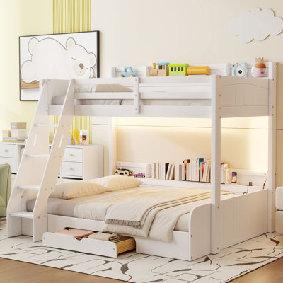 Twin Over Full Bunk Bed With Storage