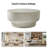 Carstens Watterson Amagoya Modern 32"W Marble Concrete Top Full Assembly Round Coffee Table-1693210507