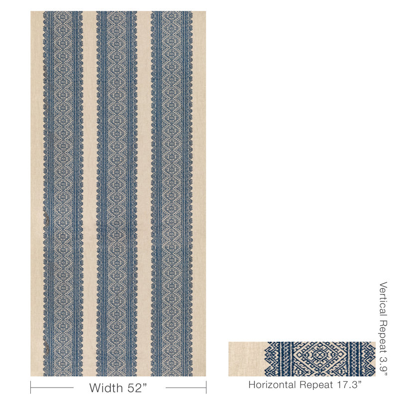 Breckenridge Avon Embroidery Fabric, Denim