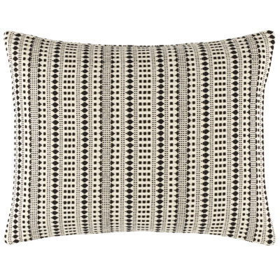Fira Jacquard Black Coverlet Sham