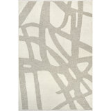 Cream Claude Abstract Fringed Reversible Machine Washable Area Rug