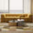 Round Nesting Coffee Table - Modern Minimalist Design with Metal Frame & Sintered Stone Top for Living Room, Small Spaces