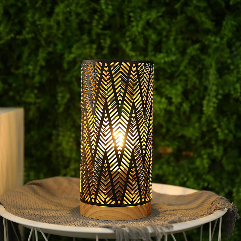 Lampe de table noire 11 po