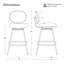 Tabouret de bar rotatif Modern-568873868