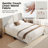Upholstered Bed Frame with Channel Tufted Headboard-124323809-97872335