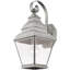 Luminaire suspendu pour lanterne murale d'extérieur 2 lumières - Abat-jour en verre transparent-101230796