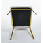 Ensemble de 4 chaises, pattes de couleur dorée, siège blanc-1074360743-1074360760