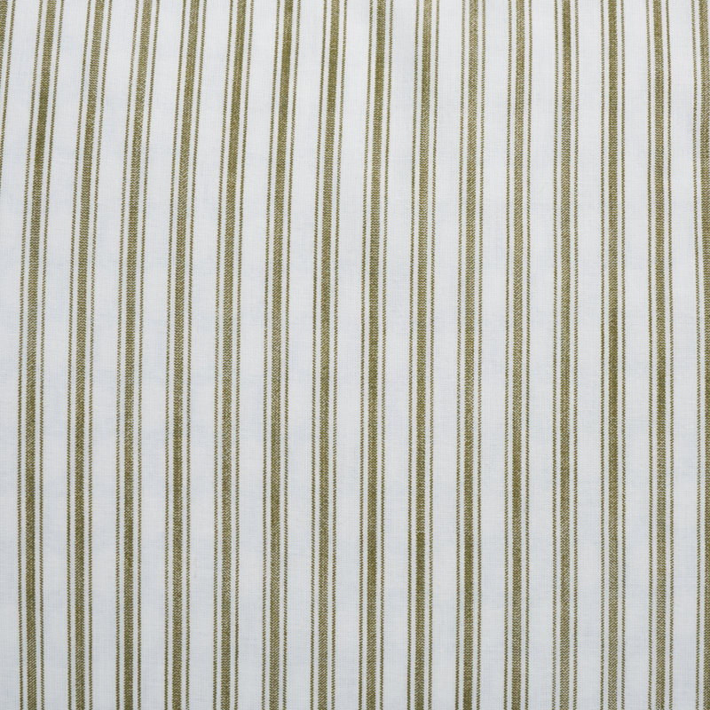 Ensemble d'édredon réversible à rayures, Édredon pour grand lit + 2 taies décoratives pou, Olive / rayures blanches