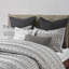 Housse de couette en coton multicolore pour très grand / très grand lit, très grand lit à rayures horizontales-120258510
