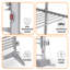 Aluminum Freestanding Drying Rack